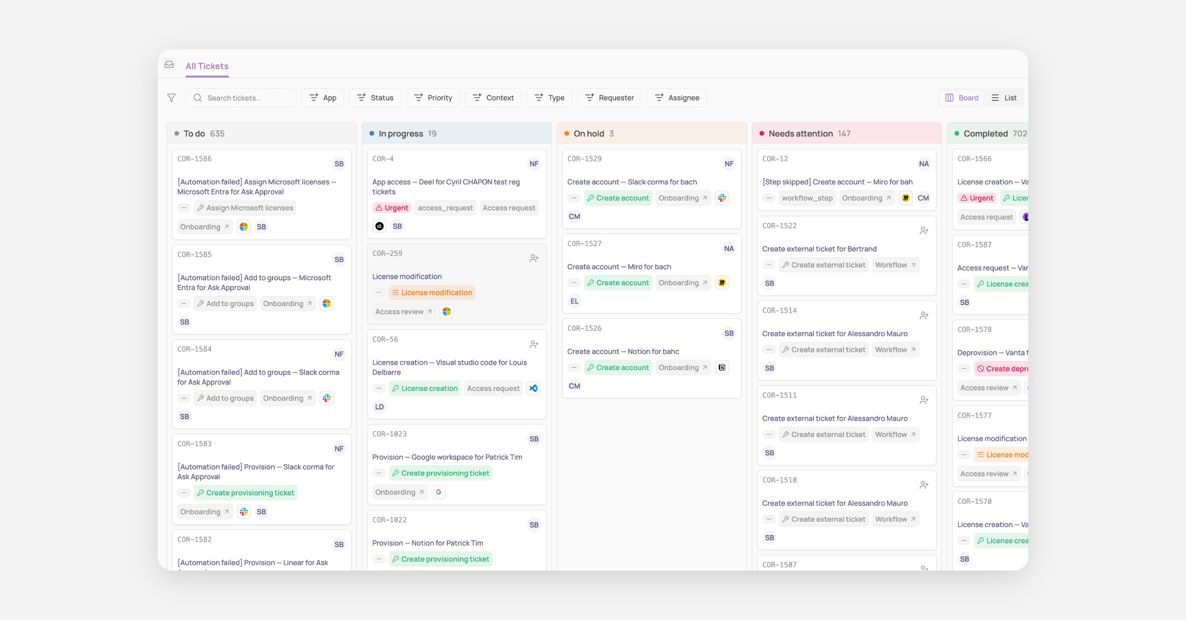 Tasks and Requests are now merged as Tickets